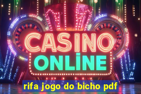 rifa jogo do bicho pdf